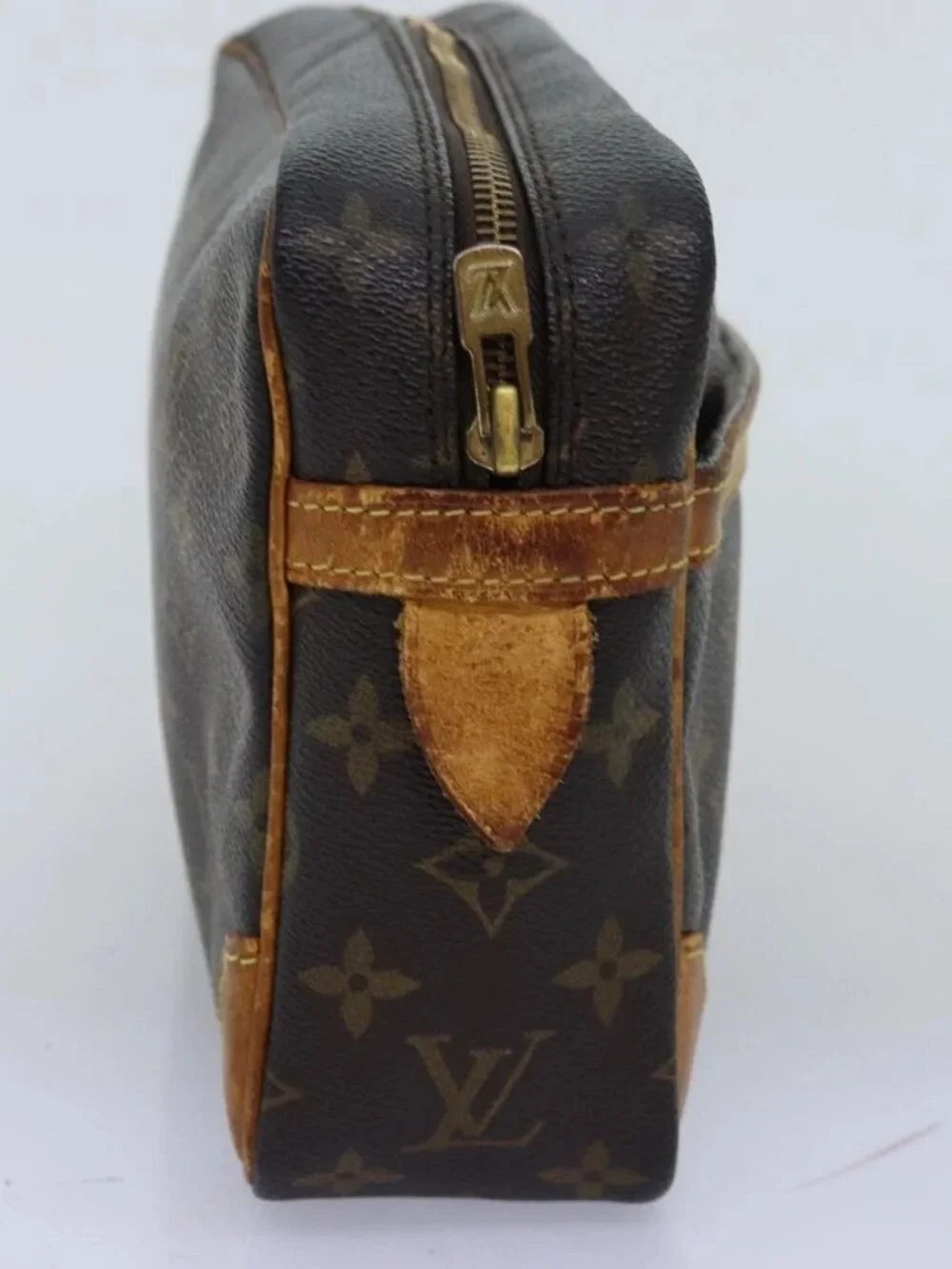 LOUIS VUITTON Monogram Compiegne 28 Clutch Bag M51845 LV Auth